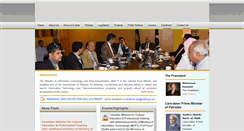 Desktop Screenshot of moit.gov.pk