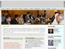 Tablet Screenshot of moit.gov.pk